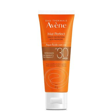 Protetor Solar Facial Avène Mat Perfect Aqua-Fluido com Cor FPS30 com 40g