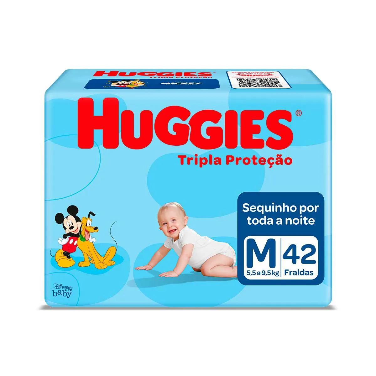 Fralda Huggies Tripla Proteção M - 42 Unidades