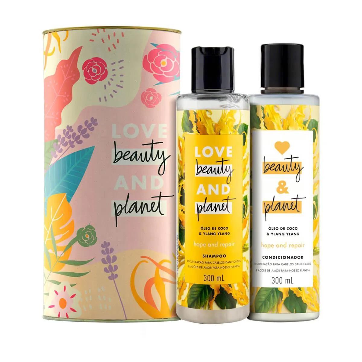 Kit Love, Beauty and Planet Shampoo 300ml + Condicionador Óleo de Coco & Ylang Ylang 300ml