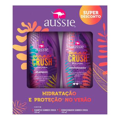 Kit Aussie Summer Crush com 1 Shampoo de 180ml + 1 Condicionador de 180ml
