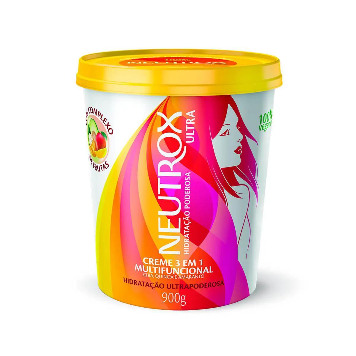 Creme 3 em 1 Multifuncional Neutrox Hidratação Ultrapoderosa 100% Vegano com 900g