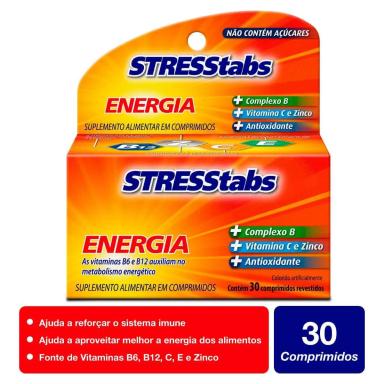 Suplemento Alimentar Stresstabs 30 Comprimidos