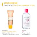 Protetor Solar Facial Bioderma Photoderm Cover Touch Pele Oleosa Cor Clara FPS50 com 40g
