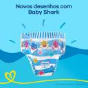 Fralda Pampers Praia e Piscina Splashers Baby Shark P/M - 12 Unidades