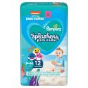 Fralda Pampers Praia e Piscina Splashers Baby Shark P/M - 12 Unidades