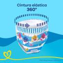Fralda Pampers Praia e Piscina Splashers Baby Shark P/M - 12 Unidades