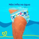Fralda Pampers Praia e Piscina Splashers Baby Shark P/M - 12 Unidades