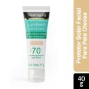 Protetor Solar Facial Neutrogena Sun Fresh Derm Care Pele Clara FPS70 com 40g