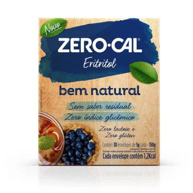 Adoçante em Pó Zero-Cal Eritritol 30 sachês de 5g cada