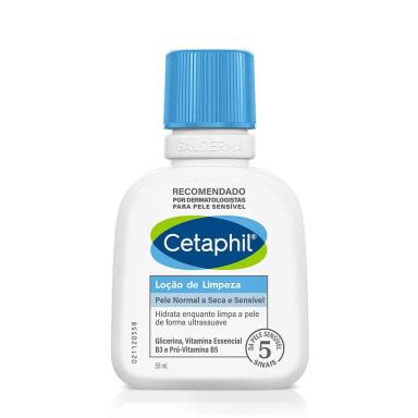 Loção de Limpeza Cetaphil Corpo e Rosto Pele Seca e Sensível com 59ml