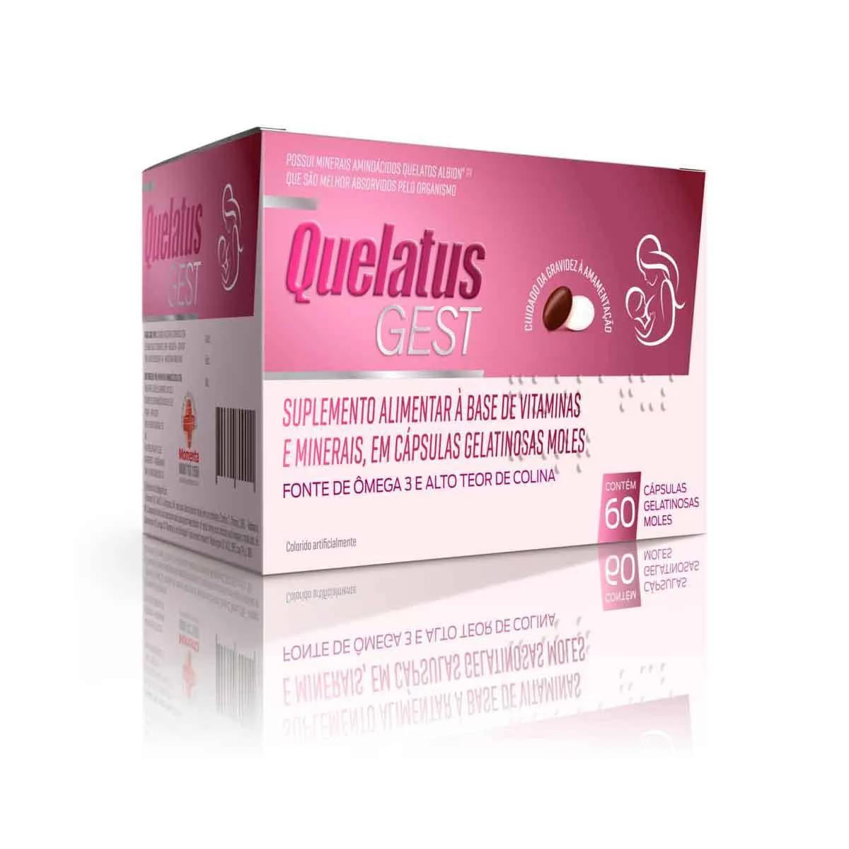 Suplemento Vitamínico e Mineral Quelatus Gest com 60 cápsulas