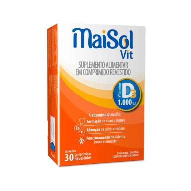Vitamina D Maisol Vit 1.000UI com 30 Comprimidos