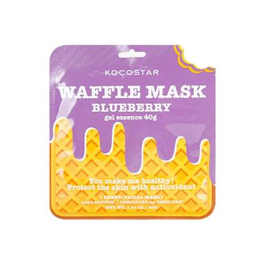 Máscara Facial Kocostar Waffle Mask Blueberry com 40g