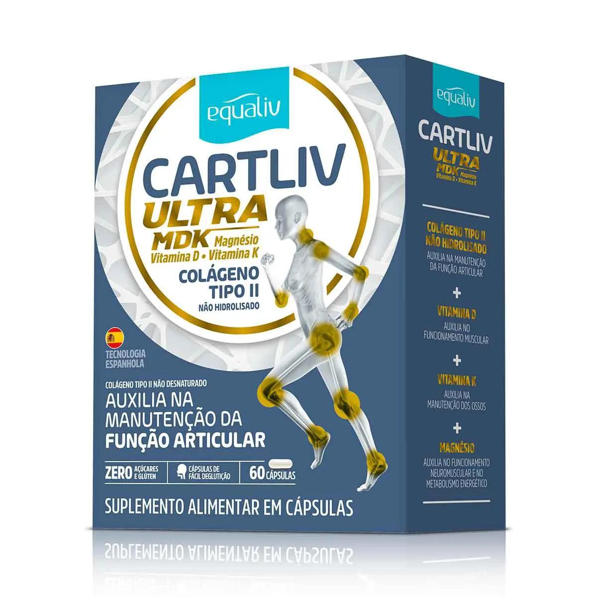 Colágeno Cartliv Ultra MDK com 60 Cápsulas