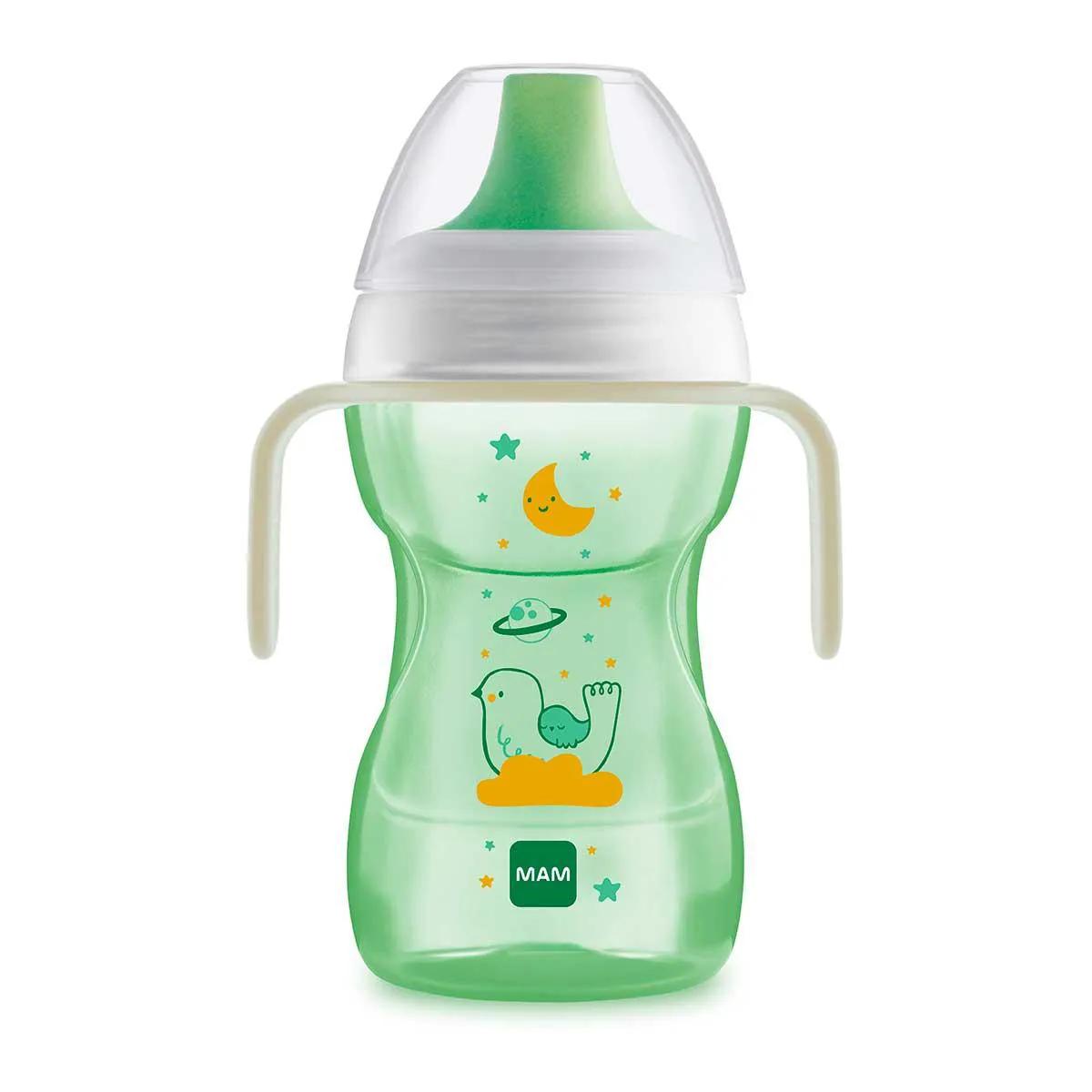 Copo de Treinamento MAM Fun To Drink Verde 8+ Meses 270ml