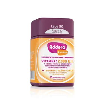 Vitamina D Addera 2.000UI +Imunidade com 90 comprimidos