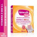 Vitamina D Addera D3 Flash 800UI Morango com 30 Sachês