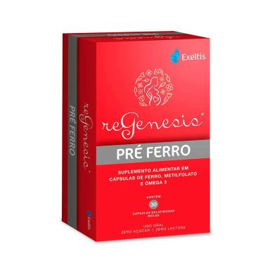 Suplemento Alimentar ReGenesis Pré Ferro com 30 cápsulas
