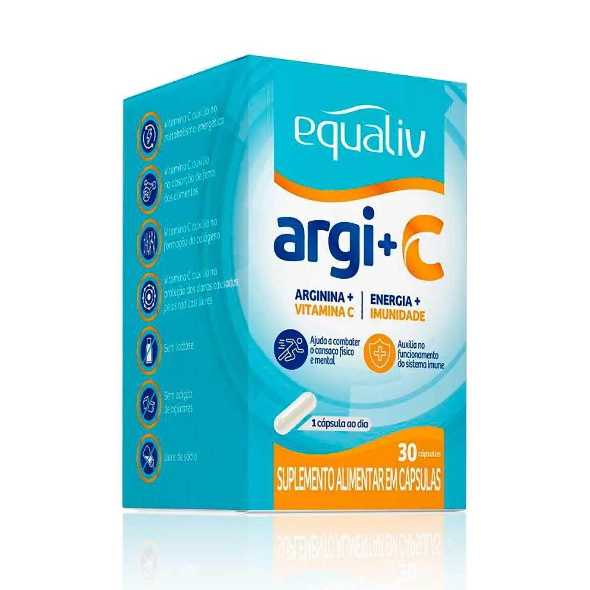 Suplemento Alimentar Argi+C Equaliv com 30 cápsulas