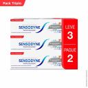 Kit Pasta de Dente Sensodyne Branqueador Extra Fresh com 3 unidades de 90g cada