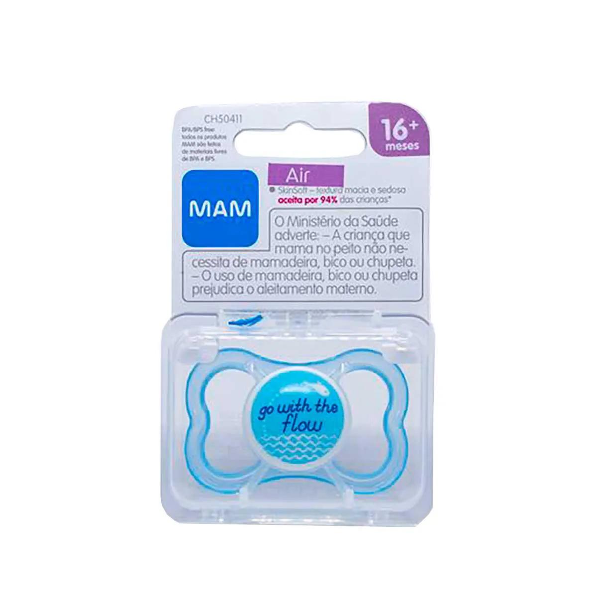 Chupeta MAM Air Azul - Maiores de 16 meses 1 Unidade