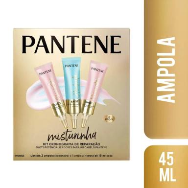 Kit Pantene Misturinha com 2 Ampolas Reconstrói + 1 Ampola Hidrata de 15ml cada