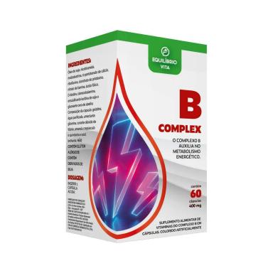Suplemento Alimentar B Complex 400MG Equilíbrio Vita com 60 Cápsulas