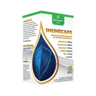 Suplemento Alimentar Imunecaps 1650mg Equilíbrio Vita com 30 Cápsulas