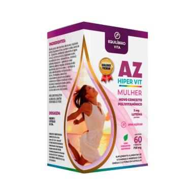 Suplemento Alimentar AZ Hipervit Mulher Equilíbrio Vita com 60 Cápsulas