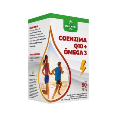 Suplemento Alimentar Coenzima Q10 + Ômega 3 Equilíbrio Vita com 60 Cápsulas