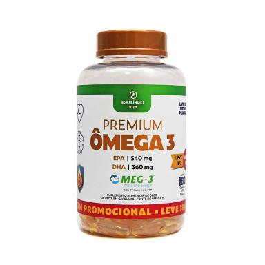 Ômega 3 Equilíbrio Vita 1000mg com 180 cápsulas