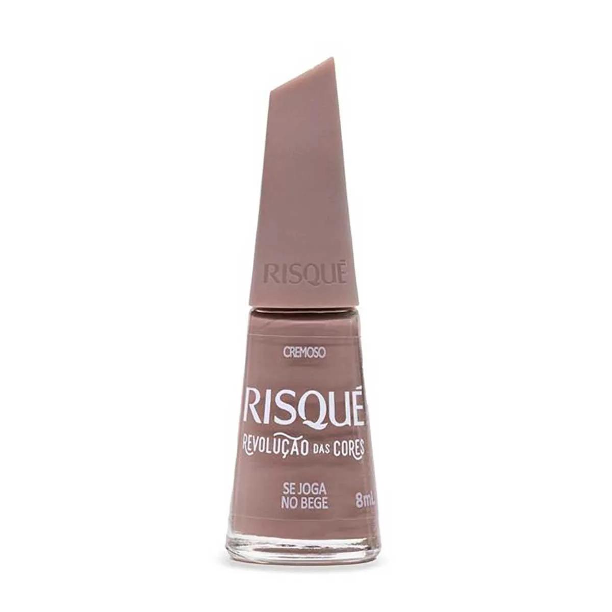 Esmalte Cremoso Risqué Revolução das Cores Se Joga no Bege com 8ml