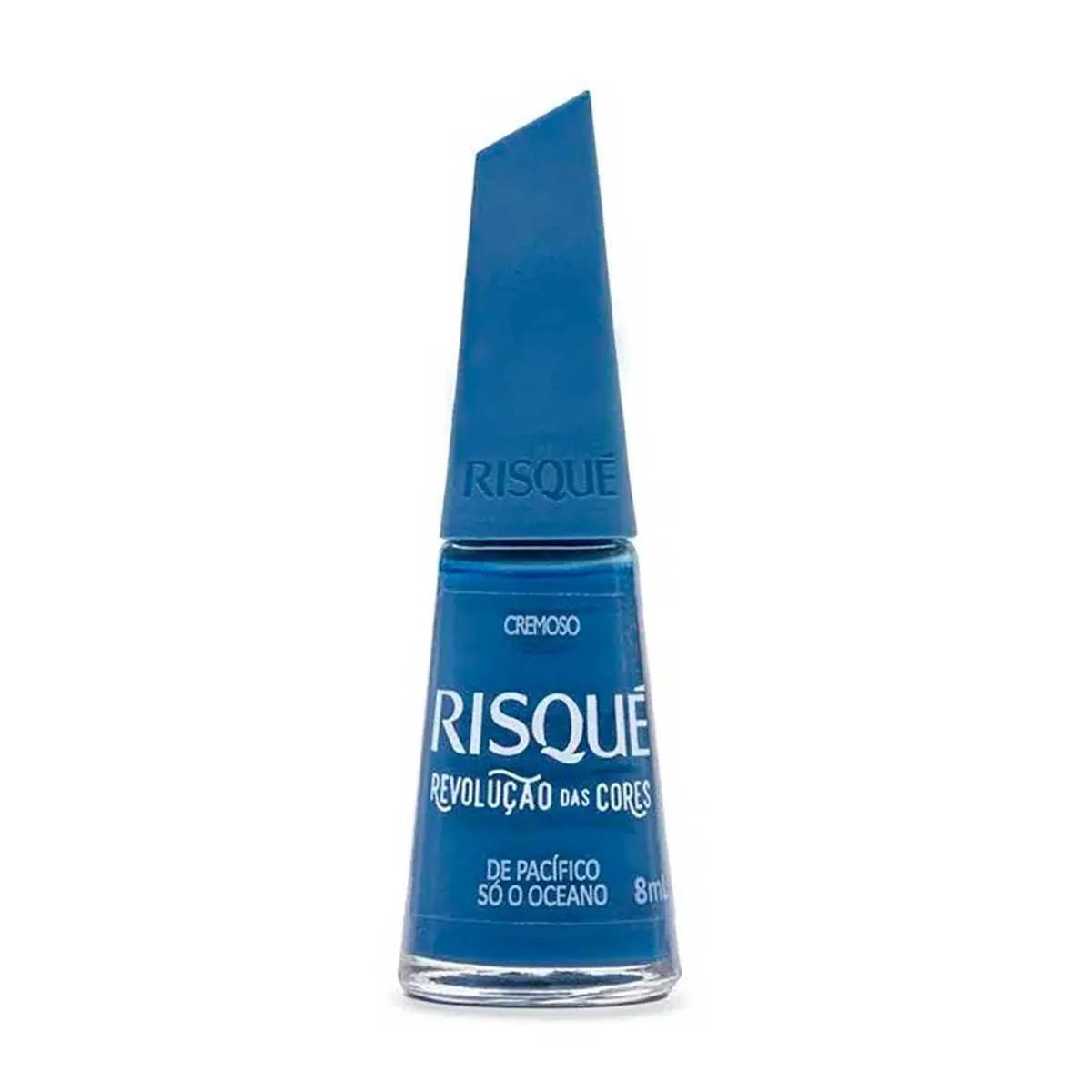 Esmalte Cremoso Risqué Revolução das Cores De Pacífico Só o Oceano com 8ml