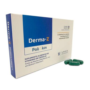 Suplemento Alimentar Derma-Z com 30 Cápsulas