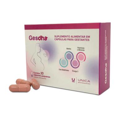 Suplemento Alimentar para Gestantes Gesdha com 30 cápsulas
