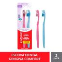 Escova de Dente Colgate Gengiva Comfort Macia com 2 unidades