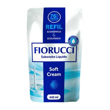 Refil Sabonete Líquido Fiorucci Soft Cream com 440ml