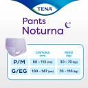 Roupa Íntima Descartável Tena Pants Noturna G/EG 8 unidades