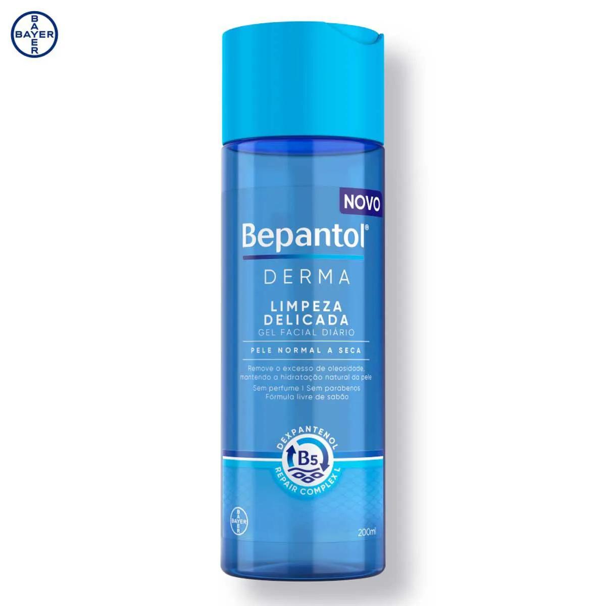 Gel de Limpeza Facial Bepantol Derma Limpeza Delicada com 200ml