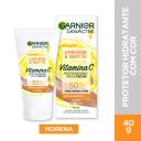 Protetor Solar Hidratante Facial Garnier Uniform & Matte Vitamina C FPS 50 Cor Morena 40g
