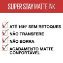 Batom Líquido Maybelline Super Stay Matte Ink Spiced Edition Shot Caller com 5ml