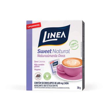 Adoçante em Pó Linea Sweet Natural com 50 envelopes de 600 mg