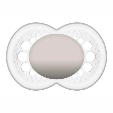 Chupeta MAM Original Cor Neutra Tamanho 2 - maiores de 6 meses com 1 unidade