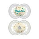 Kit Chupeta MAM Original Night Tamanho 2 - maiores de 6 meses com 2 unidades