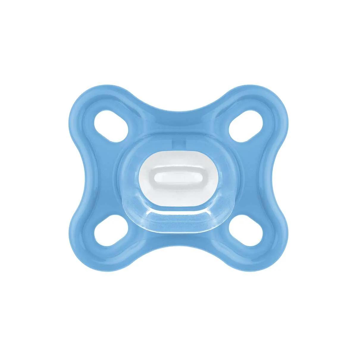 Kit Chupeta MAM Comfort Cor Azul Tamanho 1 - RN a 6 meses com 2 Unidades