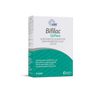 Suplemento Alimentar Bifilac Geflora com 6 Sticks