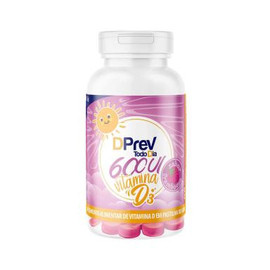 Dprev Todo Dia 600UI Sabor Framboesa com 30 gomas