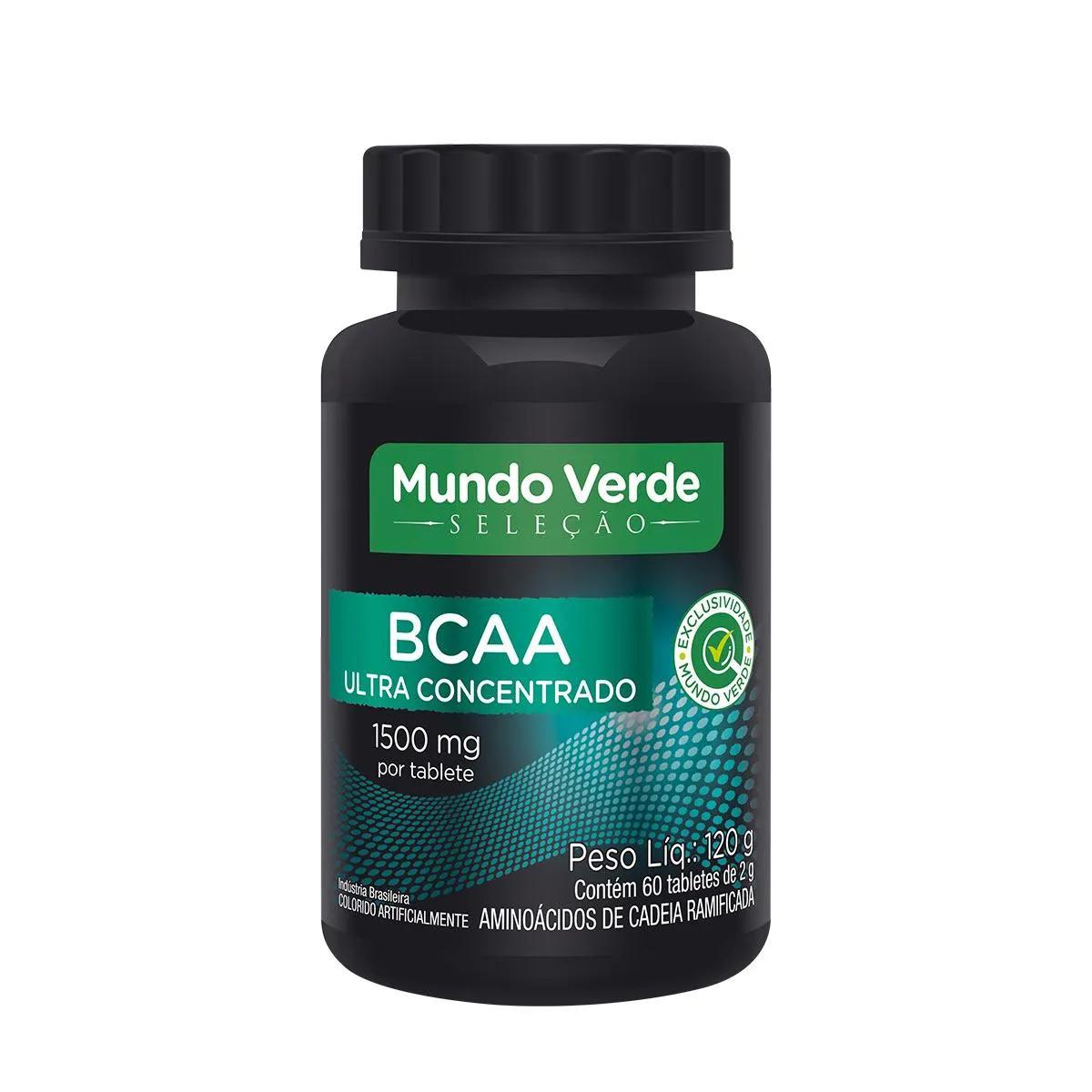BCAA Mundo Verde Ultra Concentrado 1500mg 60 Tabletes