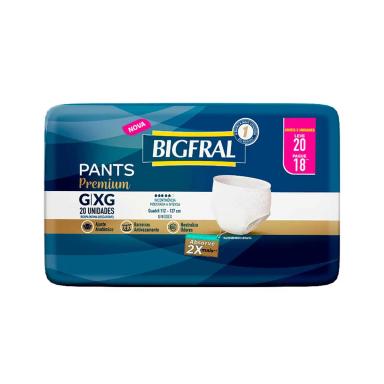 Roupa Íntima Bigfral Pants Premium G/XG 20 unidades
