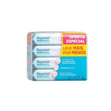 Kit Lenço Umedecido Bepantol Baby com 4 pacotes de 48 unidades cada